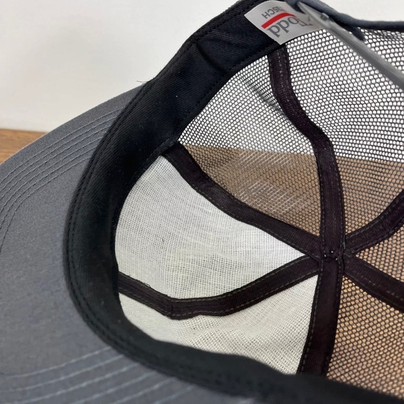 VINTAGE 90s BP British Petroleum Patch Trucker Snapback Hat Cap Gray Workwear - Picture 10 of 15